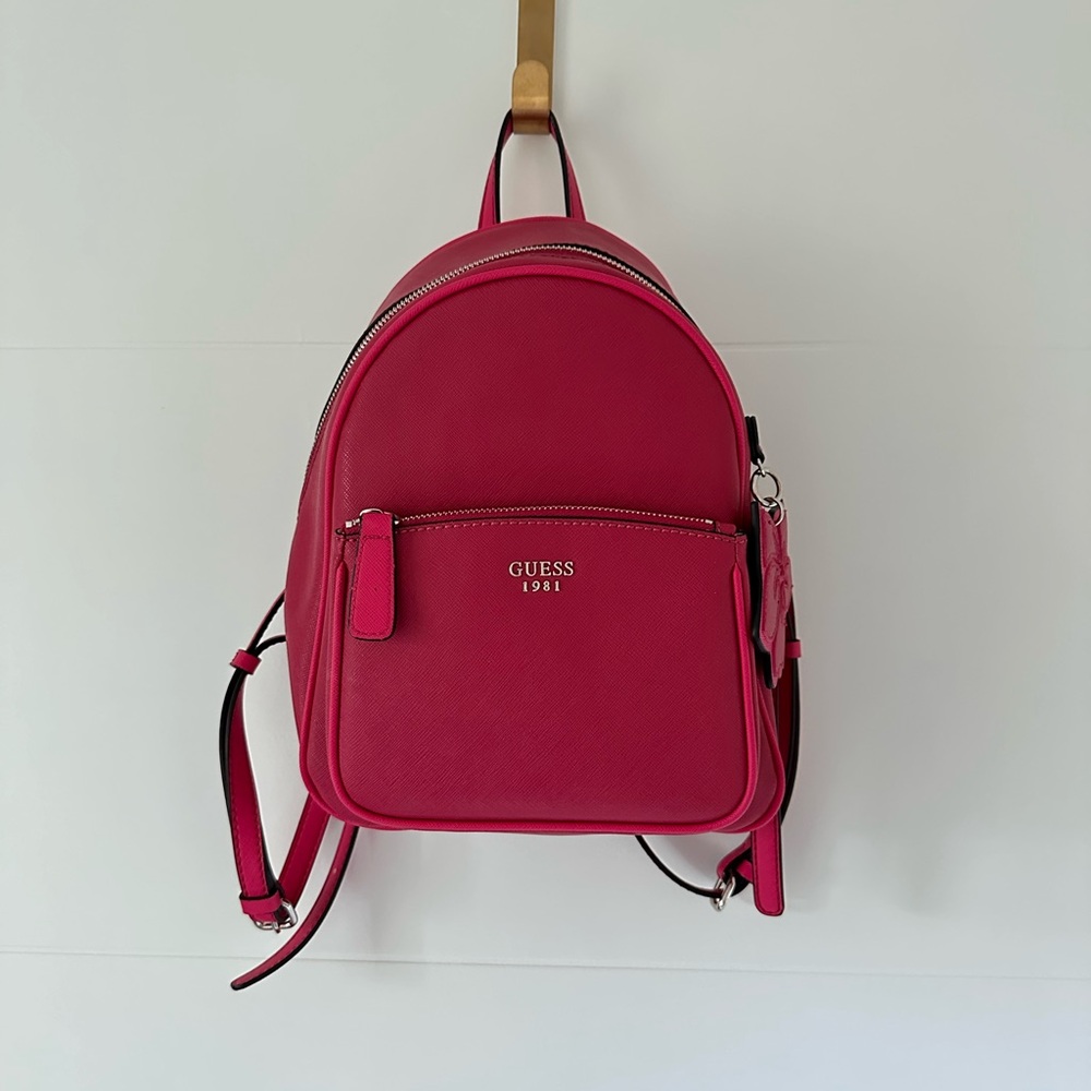 NWOT Guess Hot Pink Mini Backpack